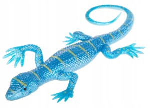 JASZCZURKA PERŁOWA ZABAWKA GUMOWA NIEBIESKA 26CM.
