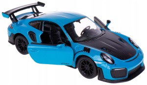 PORSCHE 911 GT2 RS MODEL METAL 1:36 KINSMART NIEBIESKI