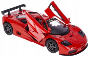 MCLAREN F1 GTR 1995 MODEL METAL 1:34 KINSMART CZERWONY