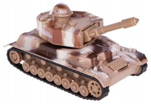 CZOŁG WOJSKOWY METALOWY ŚWIATŁO DŹWIĘK 4050B PIASK