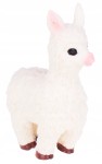 LAMA ALPAKA Z GROSZKIEM ZABAWKA GUMOWA MIĘKKA BIAŁA