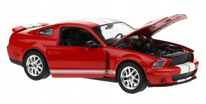 SHELBY COBRA GT500 MODEL METALOWY WELLY 1:24 CZERWONY