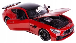 MERCEDES AMG GT R MODEL METALOWY WELLY 1:24 CZERWONY
