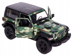 JEEP WRANGLER CAMO MODEL METAL KINSMART 1:34 ZIELONY