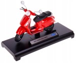 2017 VESPA GTS 125CC SKUTER MODEL WELLY 1:18 CZERWONA