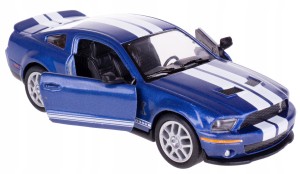 FORD SHELBY GT500 2007 KINSMART MODEL METAL 1:38 NIEBIESKI