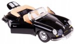 PORSCHE 356B MODEL METALOWY BBURAGO 1:24 CZARNY