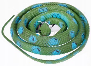 WĄŻ GUMOWY ZABAWKA GUMOWA ZIELONY 122 CM