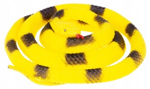 WĄŻ GUMOWY ZABAWKA GUMOWA ŻÓŁTY 122 CM