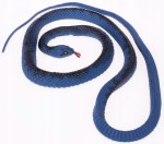 WĄŻ GUMOWY ZABAWKA GUMOWA NIEBIESKI 122 CM