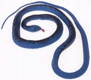 WĄŻ GUMOWY ZABAWKA GUMOWA NIEBIESKI 122 CM