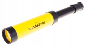 TELESKOP SKŁADANY DLA DZIECI 26 CM LUNETA 8X ŻÓŁTY