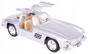 MERCEDES-BENZ 300SL KINSMART MODEL METAL 1:36 SREBRNY
