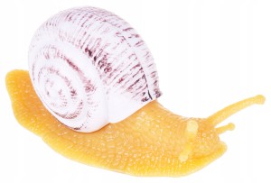 ŚLIMAK GUMOWA SKORUPA PLASTIKOWA MIĘCZAK BRĄZOWY