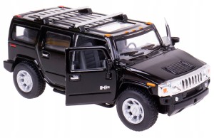 '08 HUMMER H2 SUV KINSMART MODEL METALOWY 1:40 CZARNY