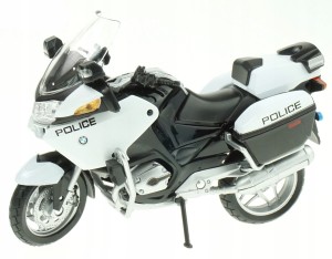 BMW R1200 RT POLICE METALOWY MODEL WELLY 1:18 biały