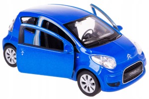 CITROEN C1 MODEL METALOWY WELLY 1:32-39 NIEBIESKI