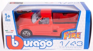 FORD F-150 SVT MODEL METAL BBURAGO 1:43 CZERWONY  #93 