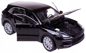PORSCHE CAYENNE TURBO MODEL METALOWY WELLY 1:24 CZARNY