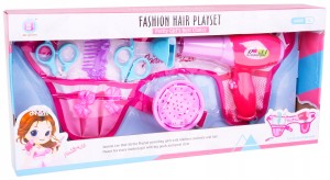 MAŁY FRYZJER Z PASEM SUSZARKA NOŻYCZKI GRZEBIEŃ