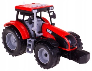 TRAKTOR MODEL 20CM ŚWIATŁO DŹWIĘK NAPĘD FARMA CZERWONY