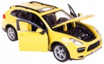 PORSCHE CAYENNE TURBO MODEL METAL BBURAGO 1:24 ŻÓŁ
