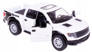 2013 FORD F-150 SVT RAPTOR KINSMART METAL 1:46 BIAŁY