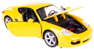PORSCHE CAYMAN S MODEL METALOWY WELLY 1:24 ŻÓŁTY