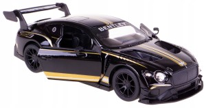 BENTLEY GT3 MODEL METAL KINSMART 1:38 CZARNY