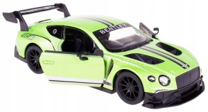 BENTLEY GT3 MODEL METAL KINSMART 1:38 ZIELONY