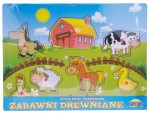 PUZZLE DREWNIANE FARMA UKŁADANKA 00397 +12M NEW!!