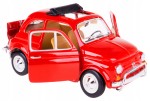 FIAT 500L 1968 MODEL METALOWY BBURAGO 1:24 CZERWON