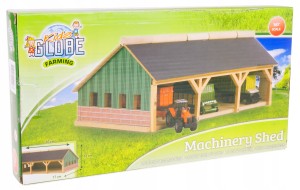 GARAŻ DREWNIANY WIATA NA TRAKTORY 1:87 30x17x12