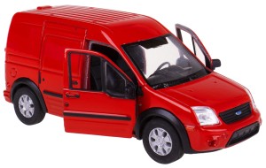FORD TRANSIT CONNECT MODEL METALOWY WELLY 1:34-39 CZERWONY