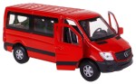 MERCEDES SPRINTER TRAVELINER MODEL WELLY 1:34 CZERWONY