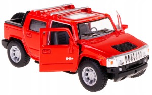 HUMMER H2 SUT '05 KINSMART MODEL METALOWY 1:40 CZERWONY