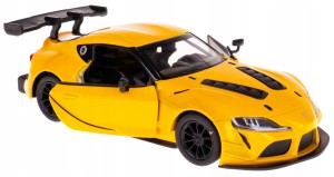 TOYOTA GR SUPRA RACING MODEL METALOWY 1:36 KINSMART ŻÓŁTY