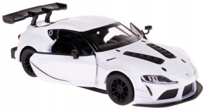 TOYOTA GR SUPRA RACING MODEL METALOWY 1:36 KINSMART BIAŁY