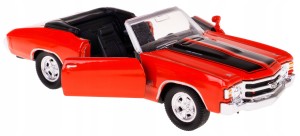 CHEVROLET CHEVELLE SS 454 1971 METAL WELLY 1:34 CZERWONY