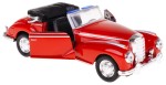 MERCEDES-BENZ 300S CABRIO MODEL WELLY 1:34/39 CZERWONY BEZ DACHU