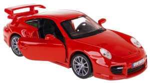 PORSCHE 911 GT2 MODEL METALOWY BBURAGO 1:32 CZERWONY