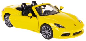 PORSCHE 718 BOXSTER MODEL BBURAGO 1:32 ŻÓŁTY