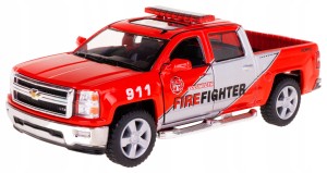 CHEVROLET SILVERADO STRAŻ MODEL METALOWY KINSMART 1:46
