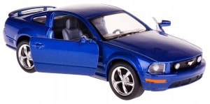 FORD MUSTANG 2006 MODEL METAL KINSMART 1:34 NIEBIESKI