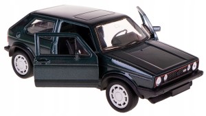 VOLKSWAGEN GOLF I GTI MODEL METAL WELLY 1:34-39 CIEMNO ZIELONY