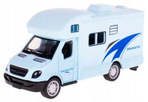 CAMPER WÓZ CAMPINGOWY METAL/PLASTIK NAPĘD BŁĘKITNY