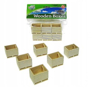 DREWNIANE SKRZYNIE 6 SZT NA ZBIORY KIDS GLOBE 1:32