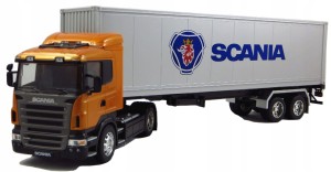 TIR SCANIA R470 METAL CIĄGNIK NACZEPA WELLY 1:32