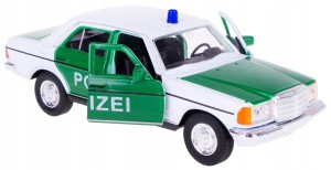 MERCEDES-BENZ W123 230E POLICJA MODEL METAL WELLY 1:34-39