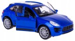 PORSCHE MACAN TURBO MODEL METAL WELLY 1:34-39 NIEBIESKI